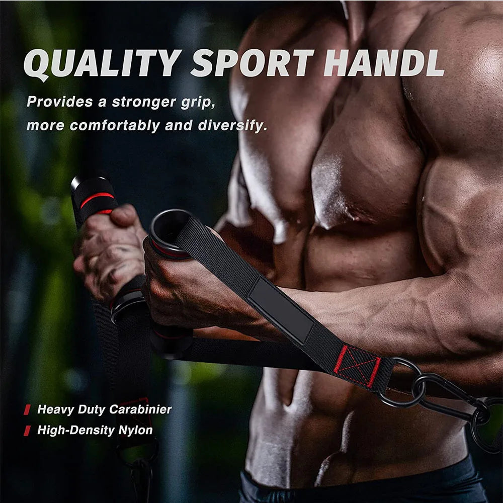Heavy Duty D-Ring Gym Handles